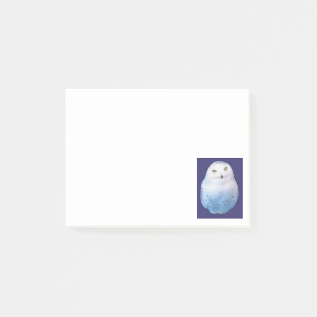 Cool Post-it Snowy Owl Klebezettel (Vorderseite)