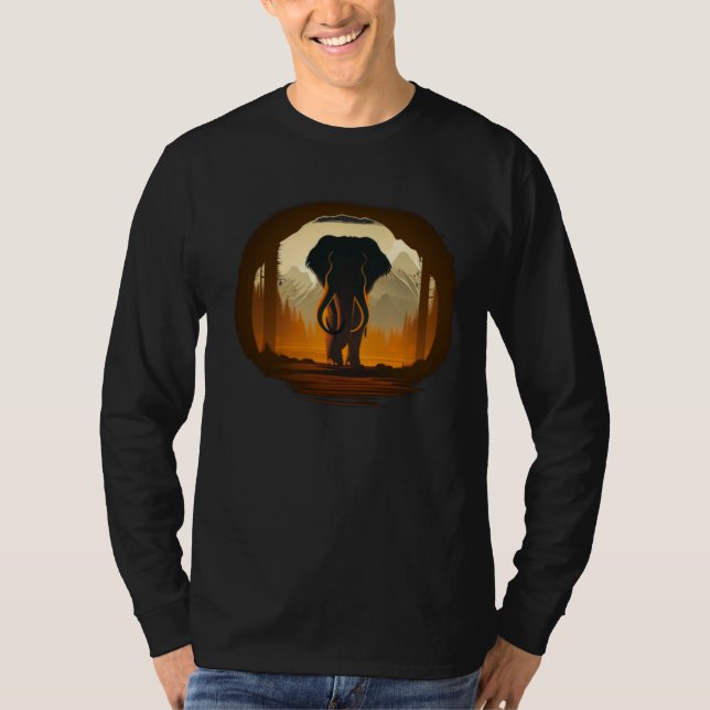 Cool prehistoric Elephant T-Shirt (Vorderseite)
