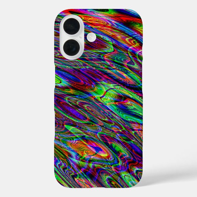 Cool Psychedelisch Hippie Acid Trip Gefärbte Krawa iPhone 16 Hülle (Rückseite)