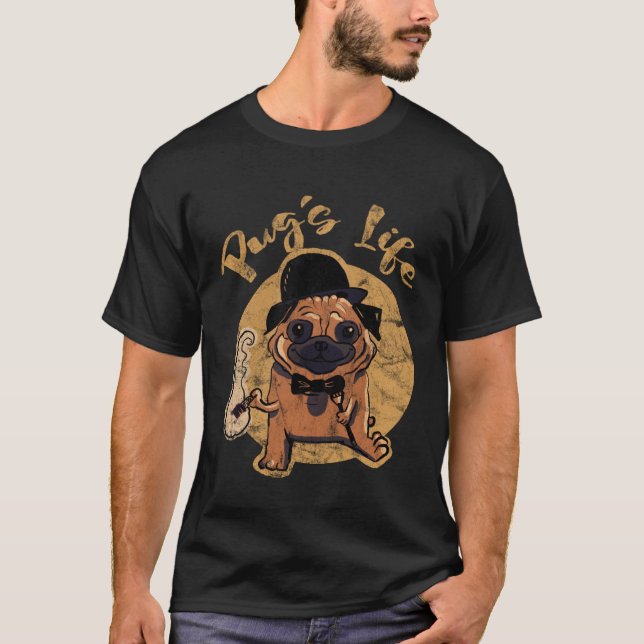 cool  pug face  pug s life Christmas pug T-Shirt (Vorderseite)