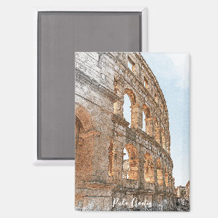 Cool Pula Kroatien Sehenswürdigkeit Reisen Magnet