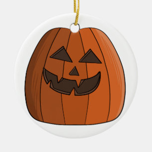 Cool Pumpkin Keramik Ornament