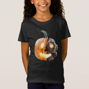 Cool Pumpkin Robot Halloween Erntedank Harvest T-Shirt