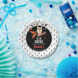 Cool Punk Rockstar Any Age Birthday Pappteller