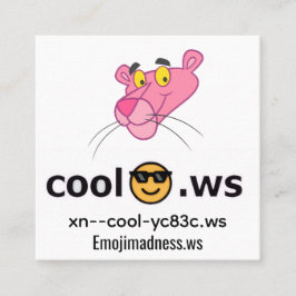 cool quadratische visitenkarte