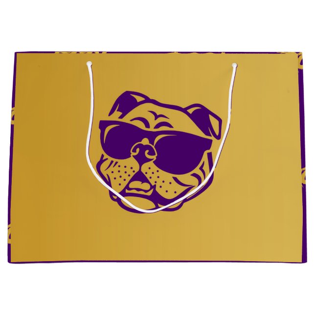 Cool Que Dog - Omega Psi Phi Große Geschenktüte (Vorderseite)