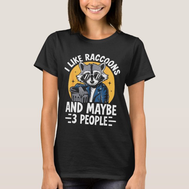 Cool Raccoon Tee For Men Women Kids Racoon Raccoon (Vorderseite)