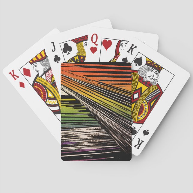 Cool Rainbow Bandana Spielkarten (Rückseite)