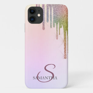 Cool Rainbow Glitzer Tropfens Ombre Case-Mate iPhone Hülle