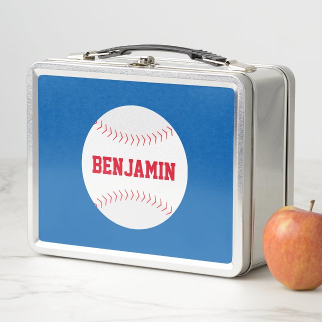 Cool Red Baseball Lunch Box (Beispiel)