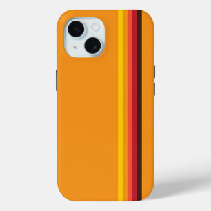 Cool Retro 70er Streifen Orange Yellow Red Case-Mate iPhone Hülle