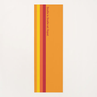 Cool Retro 70er Streifen Orange Yoga Mat Yogamatte