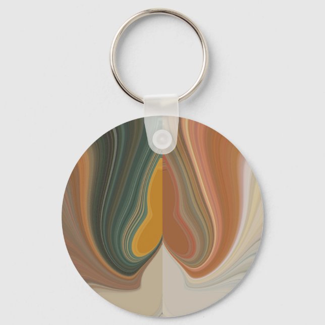 Cool Retro Abstrakt Graphic bunt Matata strand Schlüsselanhänger (Vorderseite)