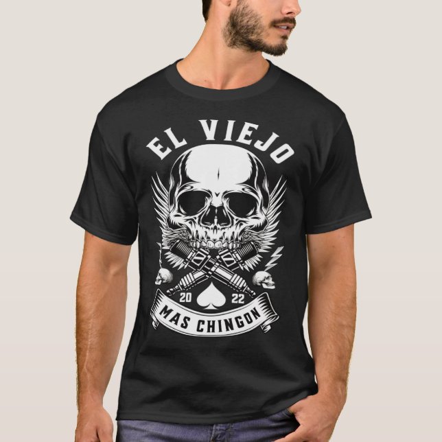 Cool Retro El Viejo Mas Chingon Cool Old Man for H T-Shirt (Vorderseite)