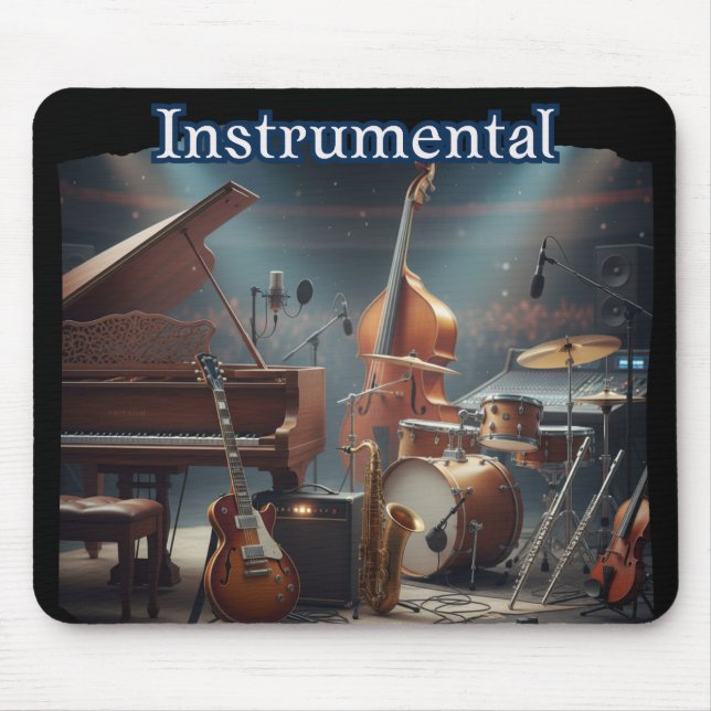 Cool Retro Instrumental Mousepad (Vorne)
