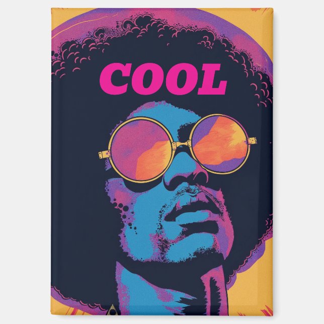 Cool/Retro-Magnet Magnet (Vorderseite)