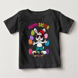 Cool Retro Ostersonne "Happy Oaster Bruh" Baby T-shirt