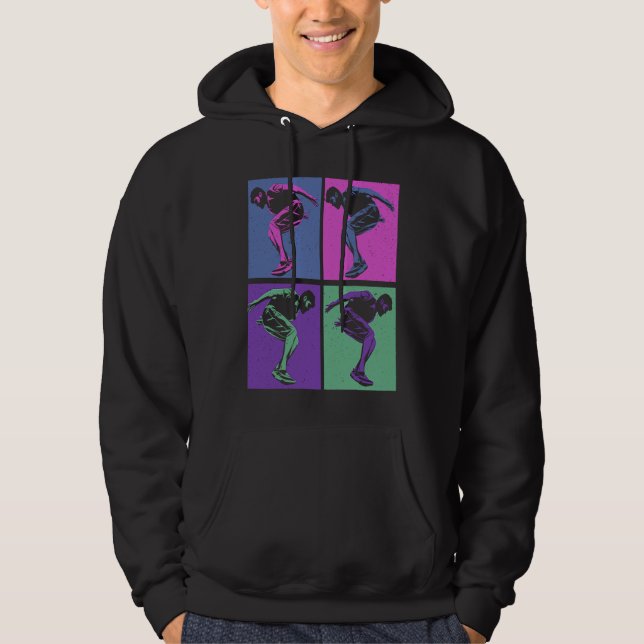 Cool Retro Parkour  Free Running Parkour Hoodie (Vorderseite)
