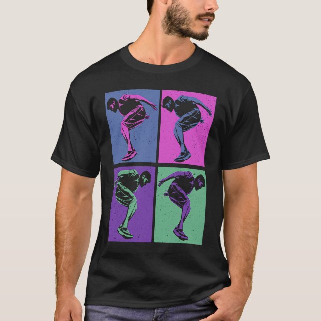 Cool Retro Parkour  Free Running Parkour T-Shirt (Vorderseite)