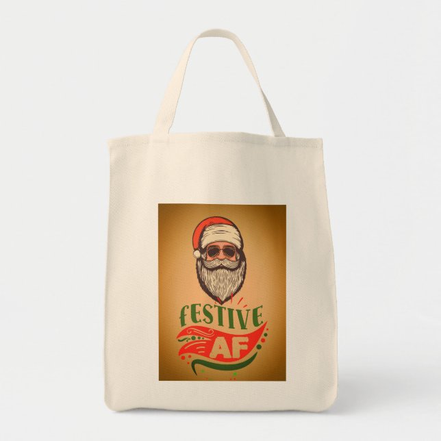 Cool Retro Santa Tasche (Vorne)