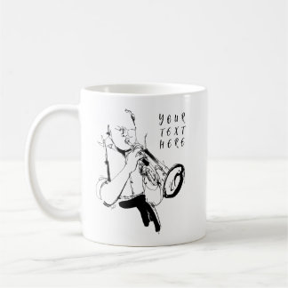Cool Retro Saxophonist Custom Name(名入れ・カスタム対応) Kaffeetasse