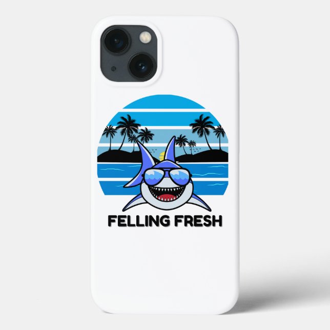 Cool Retro Shark with Sunglasses Case-Mate iPhone Hülle (Rückseite)