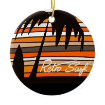 Cool Retro Surf Weihnachtsschmuck
