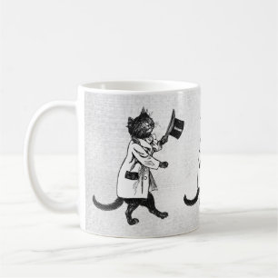 Cool rétro Top Hat Chat Mug