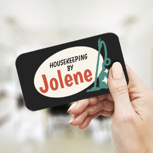 Cool Rétro Vacuum House Nettoyant Carte de visite