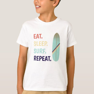 Cool Retro Vintag Blue Surfboard Surfboard Surfen T-Shirt