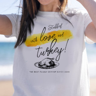 Cool Retro Vintag Erntedank Dinner Türkei T-Shirt