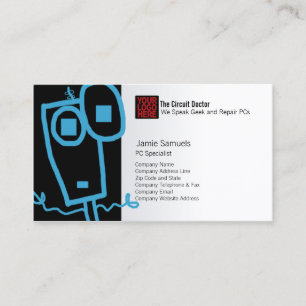 Cool robot Geek du Carte de visite de réparation i
