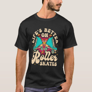 Cool Roller Skaten Skate Girl 1970er Retro Life's T-Shirt