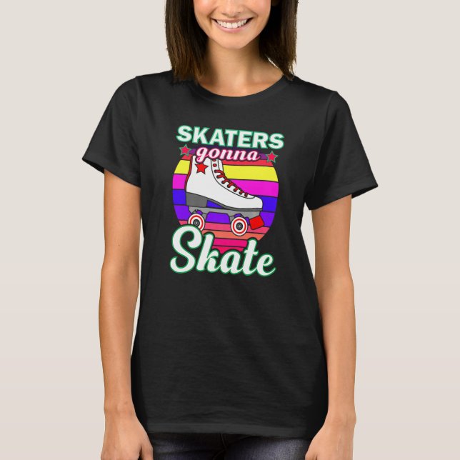 Cool Roller Skating For Men Women Roller Derby Dis T-Shirt (Vorderseite)