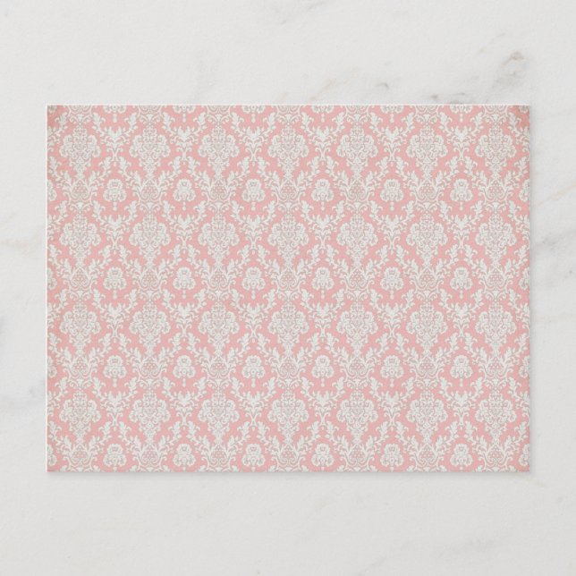 cool rosa Muster Postkarte (Vorderseite)