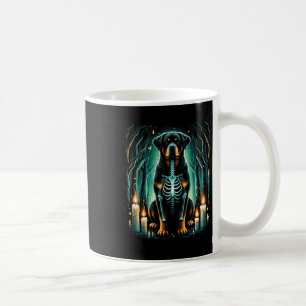Cool Rottweiler Hund Skeleton Halloween Hund Mama Kaffeetasse