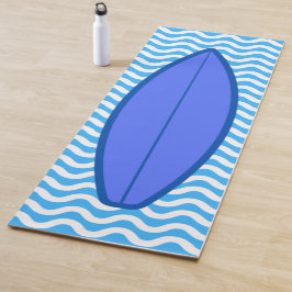 Cool Royal Blue Waves Surfen Yoga Mat Yogamatte