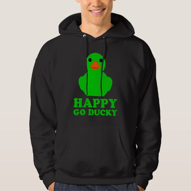 Cool Rubber Duck Lover Lucky Ducky Quack Cute Anim Hoodie (Vorderseite)