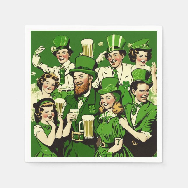 Cool Saint Patrick's Day party  Serviette (Vorderseite)