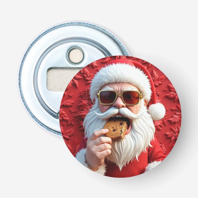 Cool Santa Claus Flaschenöffner (Vorderseite)