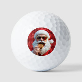 Cool Santa Claus Golfball