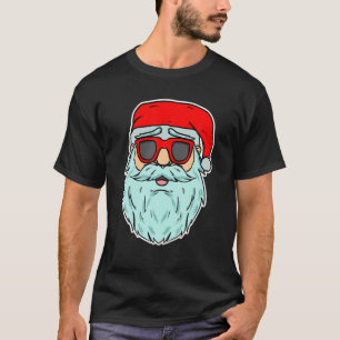 Cool Santa Claus Sonnenbrille Xmas Party Merry Chr T-Shirt