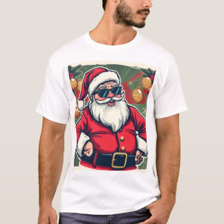 Cool Santa Claus with Trendy Sunglasses T-Shirt