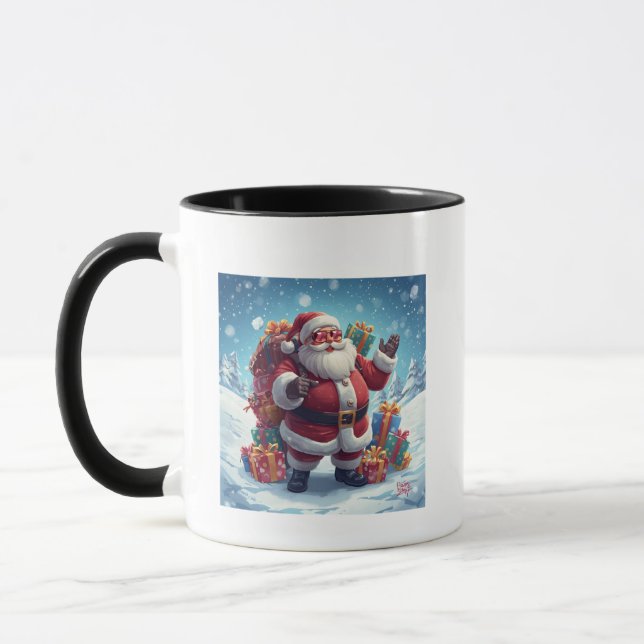 Cool Santa Mug – Festive Fun with Holiday Vibes (Gauche)