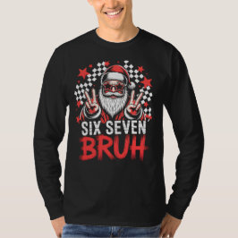 Cool Santa with sunglasses - Six Seven BRUH T-Shirt