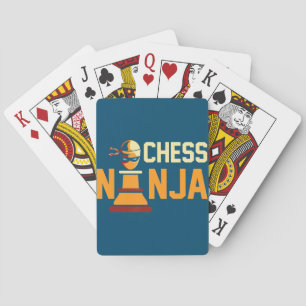 Cool Schach Ninja Schach Liebhaber Geschenk Spielkarten