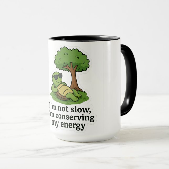 Cool-Schildkrötenkleber Tasse (VorderseiteRechts)