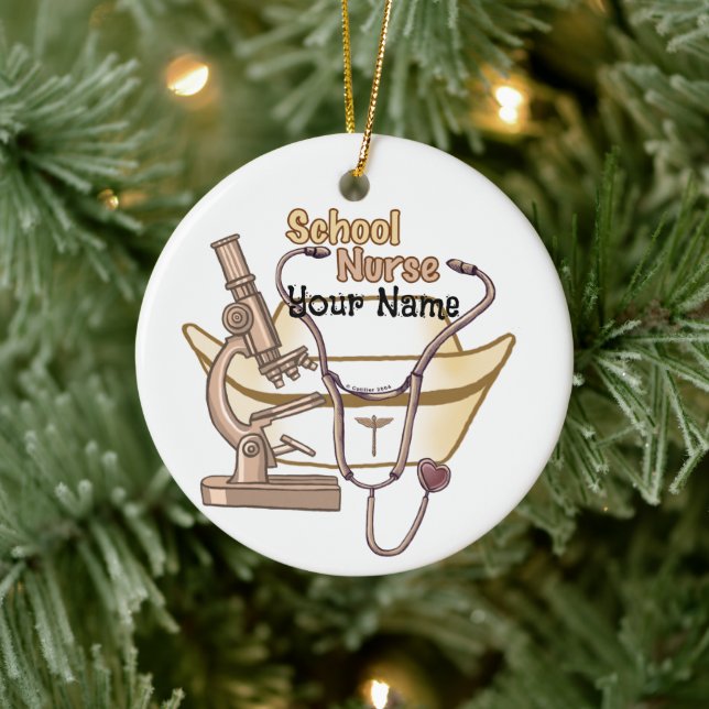 Cool School Nurse Ornament (Baum)