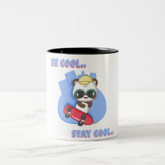 Cool sein, Cool Bleibe werden: Animal Frienz Desig Zweifarbige Tasse