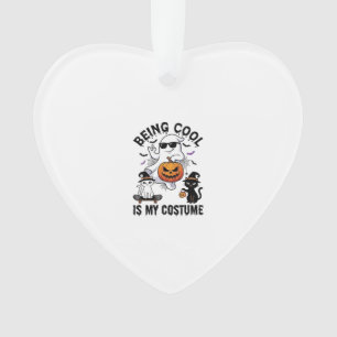 Cool Sein Ist Kostüm Halloween Geist Kürbis Katze_ Ornament